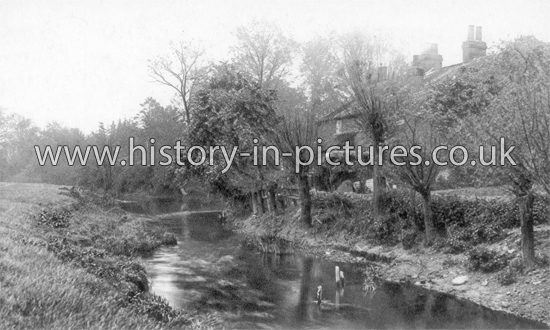 The River Roding, Abridge, Essex. c.1912